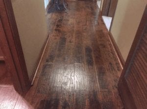 water stains on floor
